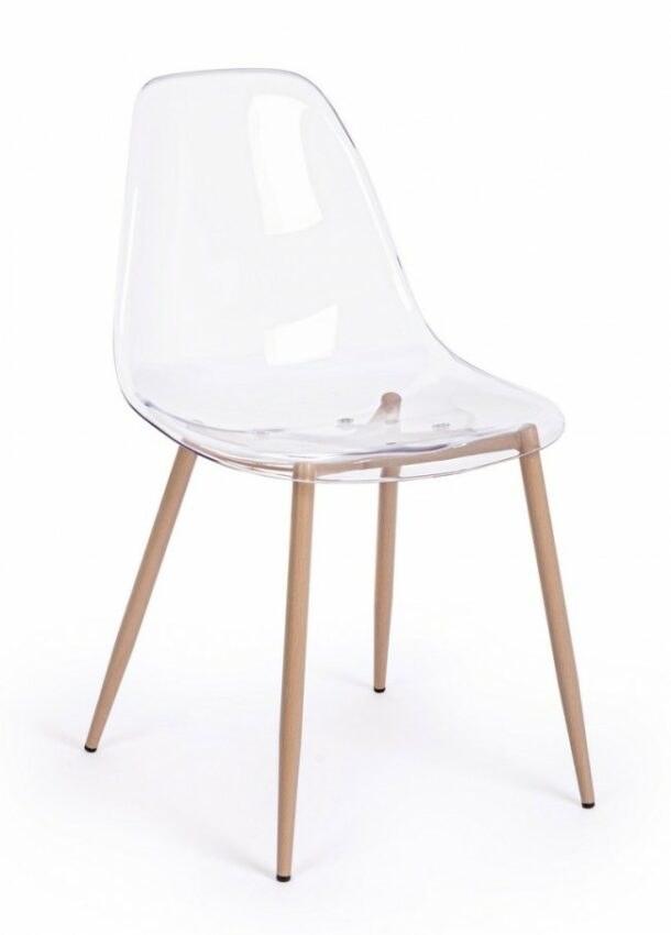 BIZZOTTO Jídelní židle MANDY transparentní