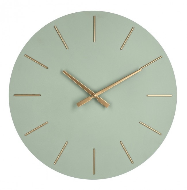 BIZZOTTO Nástěnné hodiny TIMELINE zelené 60cm