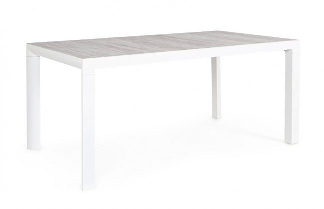 BIZZOTTO Zahradní jídelní stůl MASON bílo-šedý 160x90cm
