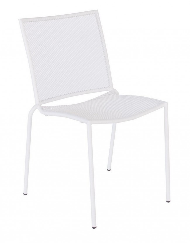 BIZZOTTO Zahradní kovová židle CIRCE bílá