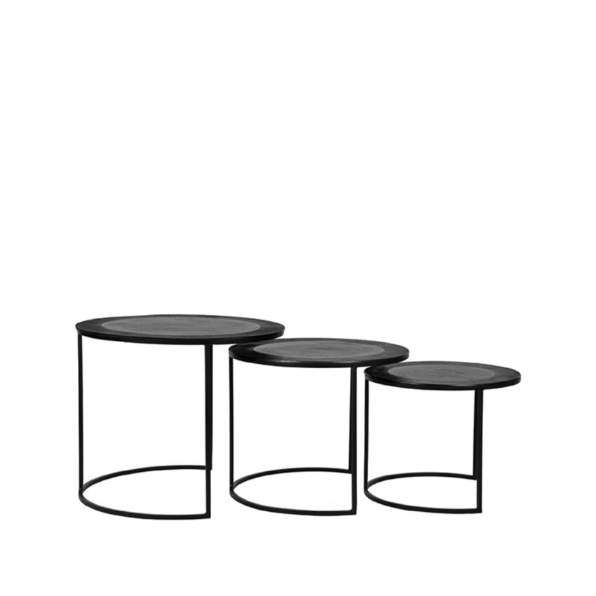 LABEL51 kovové konferenční stolky černé Color: Black